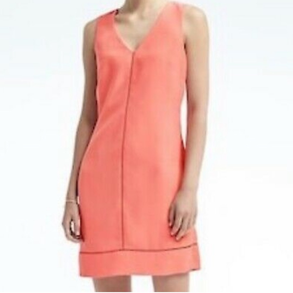 Banana Republic Coral Sheath Dress - Size 10